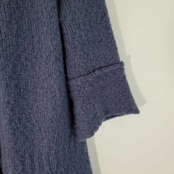 CHELSEA & VIOLET Gray Wool Blend One Button Sweater Long Cardigan Size Medium - Picture 4 of 9